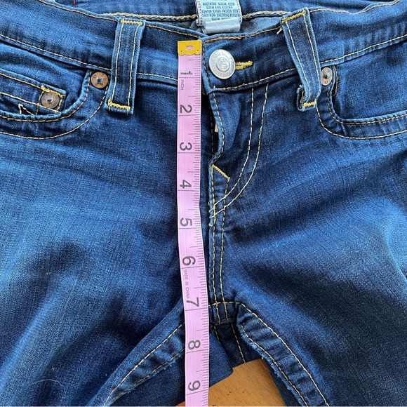 Vintage Y2k True Religion Low Rise Dark Skinny Jeans Embellished Back Pockets - Picture 13 of 13